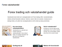 Tablet Screenshot of forexvalutahandel.com